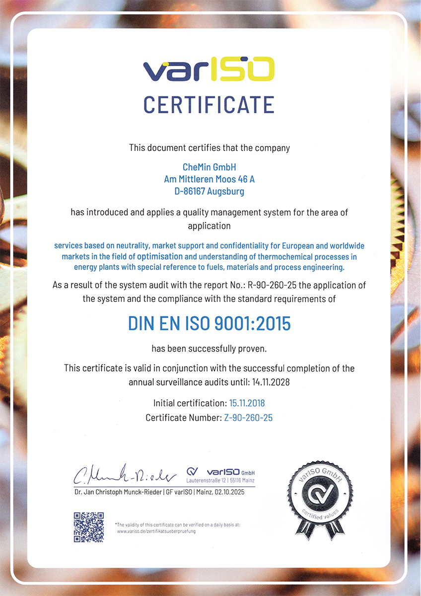 ISO 9001:2015 Certificate